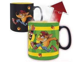 Caneca Crash Bandicoot Caneca de Cerâmica com Efeito Térmico 460 Mls