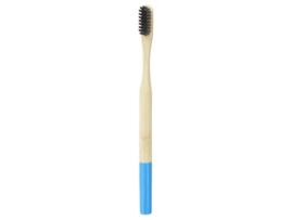 Escova de dentes média Charcoal Coco Natural Bamboo Cor: Azul DENTI SMILE