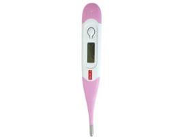 Termômetro médico eletrônico com sonda flexível Cor: Rosa TORM
