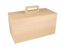 Caixa de arrumação com tabuleiro amovível - 30 x 15 x 20,5 cm Artemio