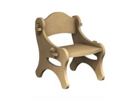 Cadeira de balanço infantil em madeira MDF para decorar Gomille