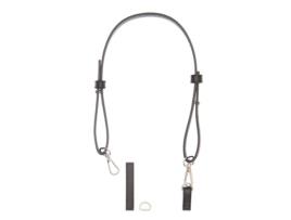 Alça de Ombro Curta Preta e Prata 78,5 Cm Rico Design