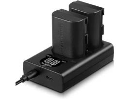 Kit 2 Baterias Carregador Duplo Lp-E6 para Canon ENEGON