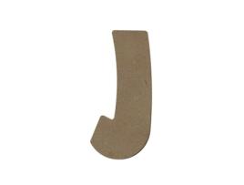 Letra maiúscula J em madeira MDF para decorar - 8 cm Gomille