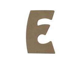 Letra maiúscula E em madeira MDF para decorar - 8 cm Gomille