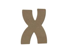 Letra maiúscula X em madeira MDF para decorar - 15 cm Gomille