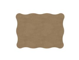 Jogo americano de madeira MDF - Wave Gomille