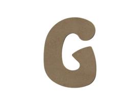 Letra maiúscula G em madeira MDF para decorar - 15 cm Gomille