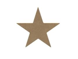 Estrela de Hollywood em madeira MDF para decorar - 10 cm Gomille