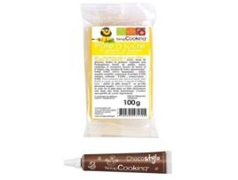 Caneta Chocolate + Pasta de Açúcar Amarelo 100 gScrapcooking