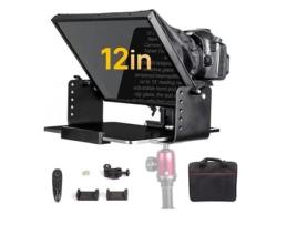 Teleponto 12 '' para Dslr Ou Smartphone Vídeo Teleprompter Portátil MT12