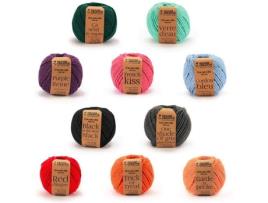 10 Bobinas de Fio de Algodão para Macramé GRAINE CRÉATIVE