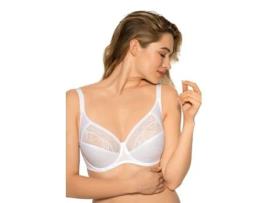 Soutien de Mulher GAIA Soft Underwear Lingerie Side Stays Branco (85F)