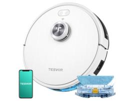 Robô Aspirador de Pó TESVOR S7 Pro com Função Mop - 6000Pa Suction - Laser Navigation - 600Ml Dustbin - 180Mins Runtime
