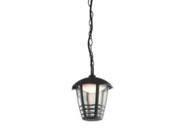 Suspensão Led Exterior Cloe Preta 12W 4000K Luz Natural Ip44