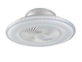 Plafon Led Borea 40W com Corte de Diamante com Ventilador de 3 Velocidades com Wi-Fi Inteligente e Controle Remoto