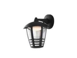 Candeeiro de Parede Led Exterior Cloe Preto com Luz Descendente 12W 4000K Luz Natural Ip44