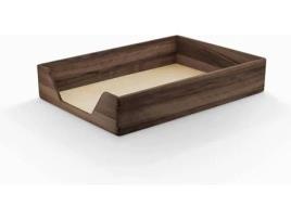 Tabuleiro WOODSAKA Bétula (Castanho - 22.4x32.5x6.2 cm - A4 - Madeira)