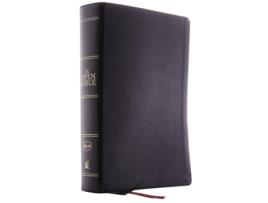 Livro the nkjv, open bible, leathersoft, black, red letter, comfort print de thomas nelson (inglês)