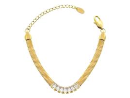 Pulseira Banhada a Ouro 18K Aqui para Brilhar