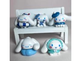 Figura Sanrio Kawaii Cinnamoroll Gasha Tokoh Anime Model Mainan Pvc Boneka Anime