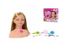 Busto Boneca Sandra Penteados com Acessórios ROSA TOYS (Idade mínima recomendada: 3 anos)