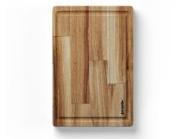 Tábua Rustic Jomafe Rectangular Com Asa Acácia 30x20x25cm