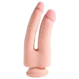 DILDO 3D DUPLA PENETRAÇÃO TRIPLA DENSIDADE PLUS 9,5 NATURAL