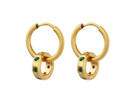 Brincos de Argolas Banhados a Ouro 18K Me Dê Cores
