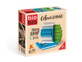 BIOBLO Friend Ship 40 Blocks BIOBLO (Idade minima recomendada: 3 anos)