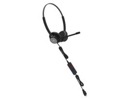 Auscultadores Tellur Voice 320 para Call Center com Fio Binaural Usb Preto