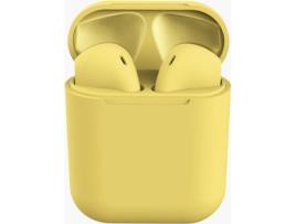 Auriculares Bluetooth True Wireless FONEDA Inpods 12 Yellow (In Ear - Microfone - Amarelo)