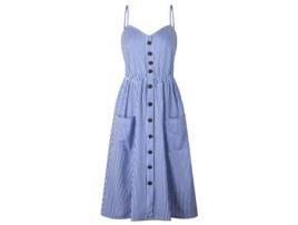 Vestido de Mulher FYY Longo Estampa Floral Poliéster Multicor (XL)