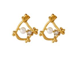 Brincos Around Pearls