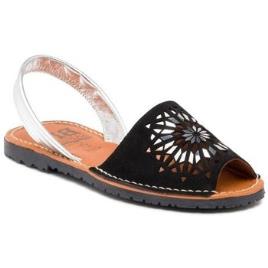 Blusandal  Sandálias Menorquina piel mujer  Preto Disponível em tamanho para senhora. 36,37,38,39,40,41,35.Mulher > Calçasdos > Sandálias e rasteirinhas