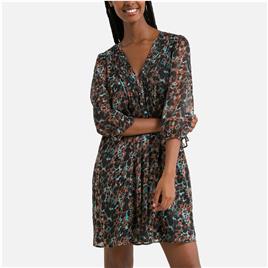Freeman T. Porter Vestido estampado, decote em V
