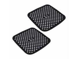 Tapete de cozedura Masterpro bgmp-7701 Preto Silicone 19 x 19 cm (2 Unidades)
