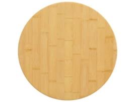 Tampo de Mesa Ø50X2,5 Cm Bambu VIDAXL
