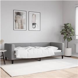 Sofá Cama VIDAXL Tecido Cinzento (80x200 cm)