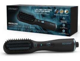 Escova Alisadora REVAMP Progloss Deepform Straight & Style Blow Dry (Cerâmica - 160 °C - 210 °C)