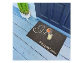 Tapete UNAMOURDETAPIS Felpudo Coco Cocktail Preto 40X60