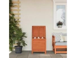 Caixa De Arrumação para Jardim 50X49X56.5cm Abeto Maciço Castanho VIDAXL