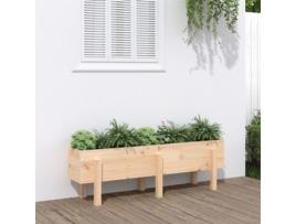 Canteiro Elevado De Jardim 121X30X38 cm Madeira De Pinho Maciça VIDAXL