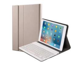 Capa e Teclado Bluetooth YKCLOUD Ft1130B para iPad Air4 2020 10.9/iPad Pro112021/2020/2018 (Inglês - Dourado)