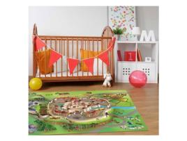 Tapete HOUSE OF KIDS (100 x 150 - Poliéster - Multicor)