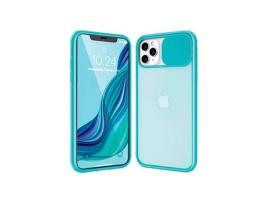 Capa iPhone 11 Pro híbrida com protetor de câmara deslizante azul