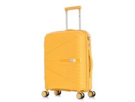 Mala de Cabine 1990S Polipropileno 4 Rodas Amarelo 55X39X21.5Cm 46L