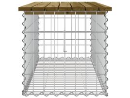 Banco De Jardim Com Design Gabião 103X44X42 cm Pinho Impregnado VIDAXL