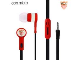 Auriculares com Fio S-MARCA Licencia Fútbol Sevilla F.C (In Ear - Microfone)
