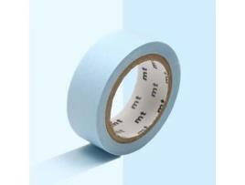 Fita Crepe Pastel Monocromática Azul Celeste 1,5 cmx7 M YOUDOIT